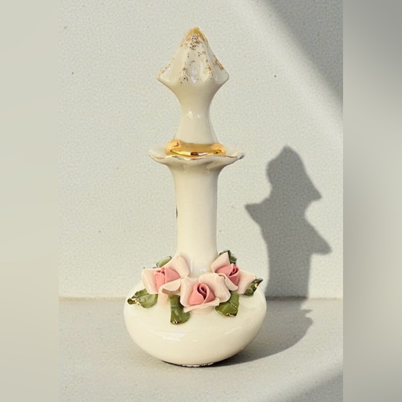 Other - Vintage 1950’s Perfume Bottle with Stopper “Heirlooms of Tomorrow” 5.5” H
